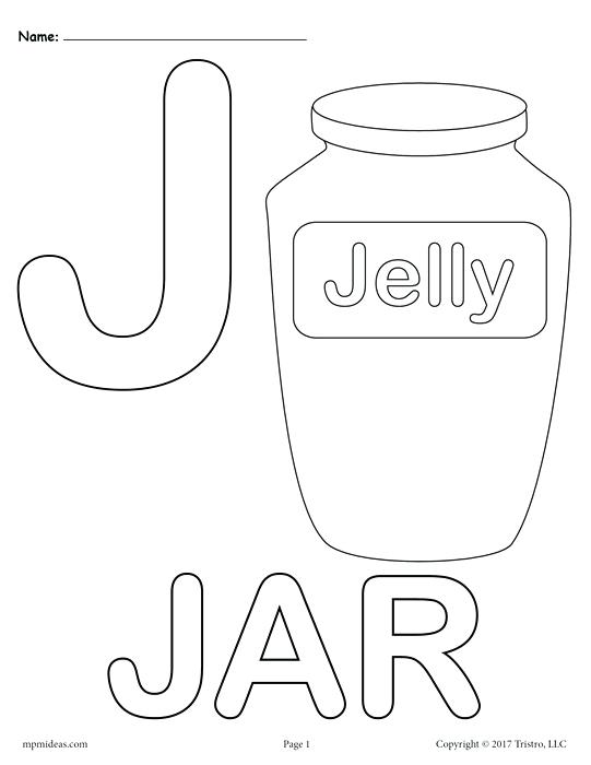 541x700 Letter J Alphabet Coloring Pages 3 Free Printable Versions