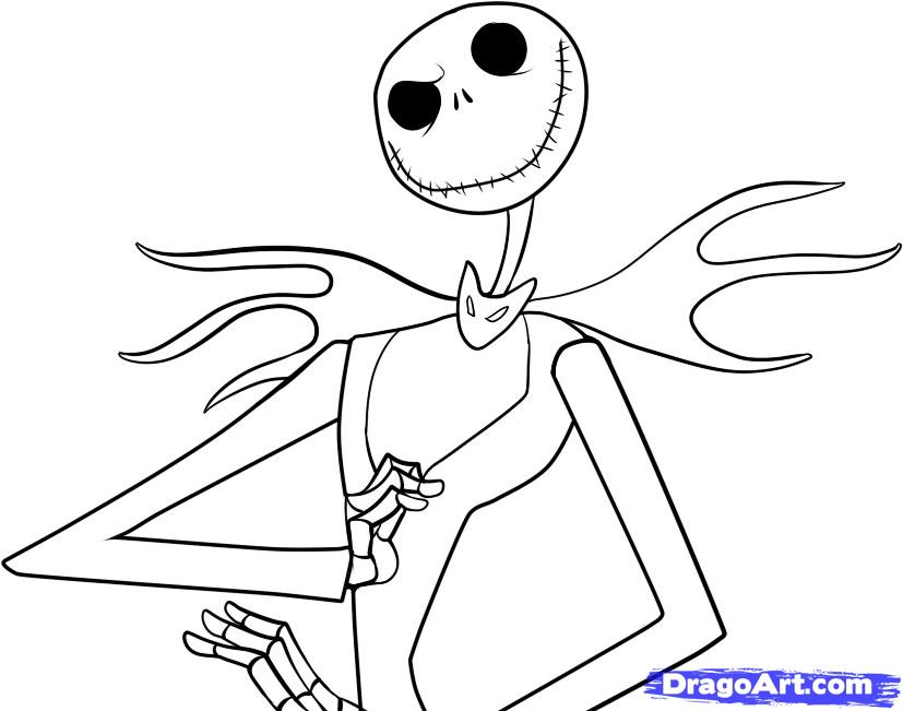 827x651 Jack Coloring Pages 34 Jack The Pumpkin King Coloring Pages Zero