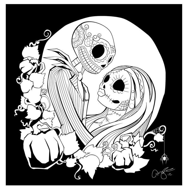 736x736 Nightmare Before Christmas Coloring Pages Nightmare Before