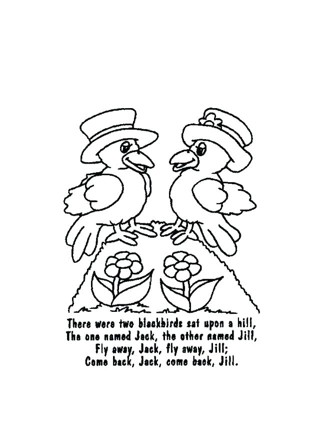 618x875 Nursery Rhyme Coloring Pages Jack And Coloring Page Nursery Rhyme