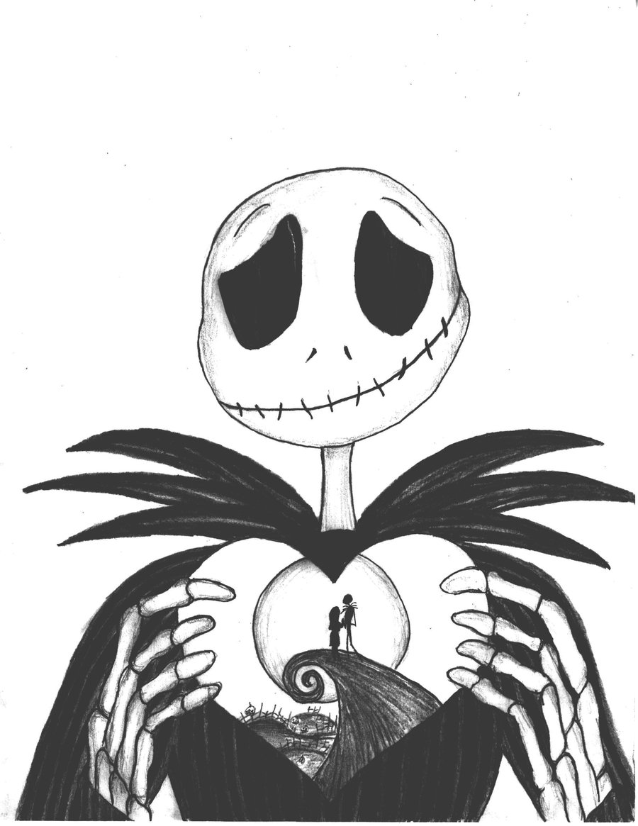 900x1165 Free Printable Nightmare Before Christmas Coloring Pages