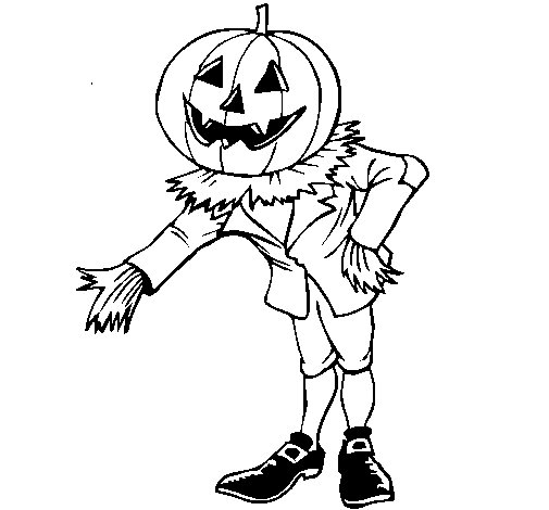 505x470 Jack O Lantern Coloring Page