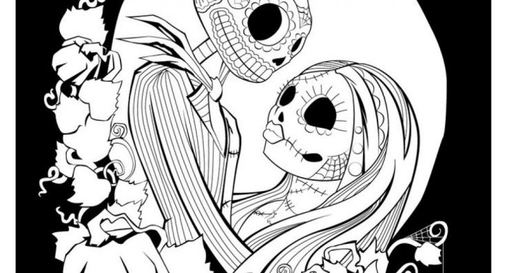 728x393 Skillful Design Nightmare Before Christmas Coloring Pages Free
