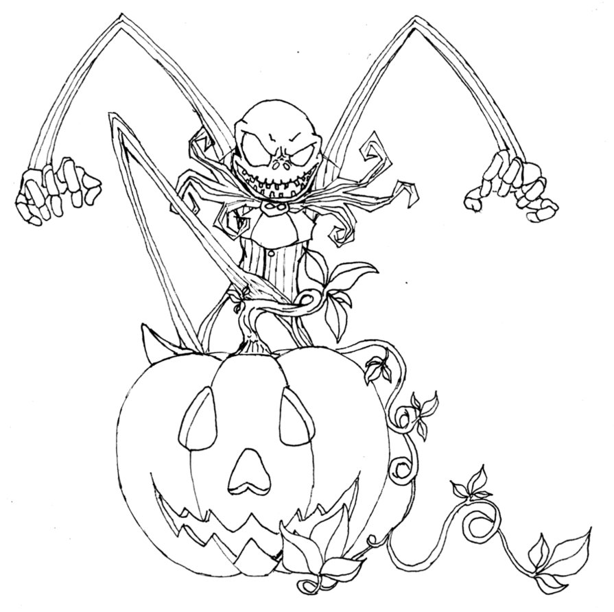 895x892 Jack Skellington Coloring Pages Printables