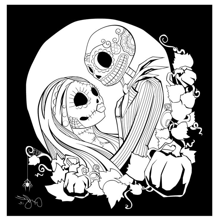 736x736 The Nightmare Before Christmas Coloring Pages Free Printable