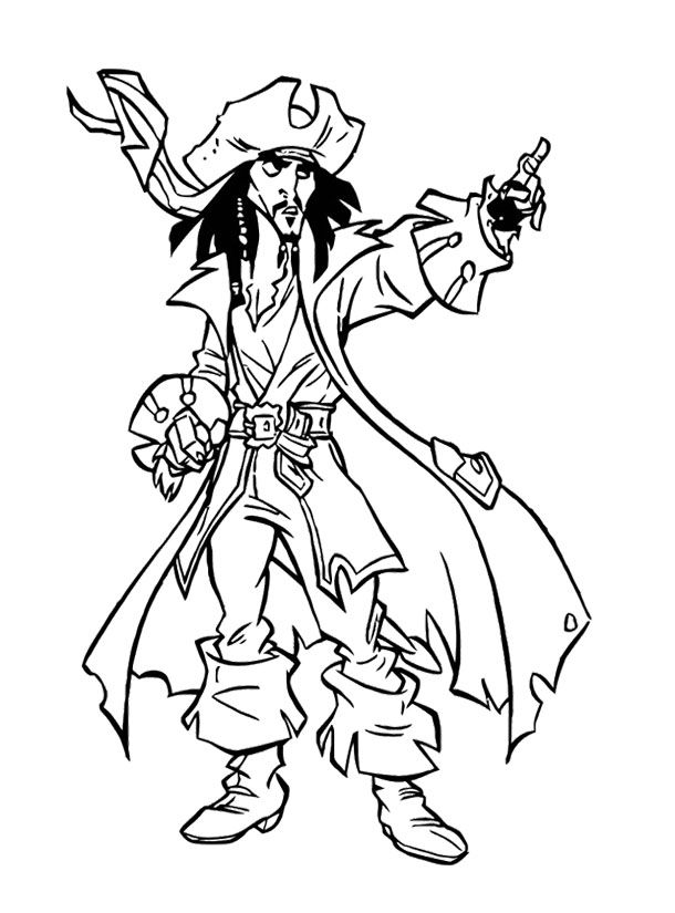Jack Sparrow Giving Directions Coloring Page For Kids Kids 610x825 Jack Sparrow Giving Directions Coloring Page For Kids Kids