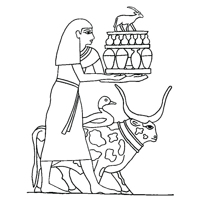 800x794 Egyptian Coloring Pages Ancient Jackal Coloring Page Super Ancient