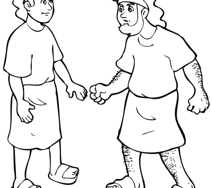678x600 Jacob Tricked Esau Coloring Page