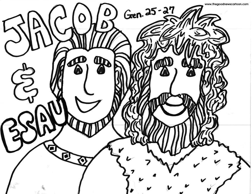 1024x791 Esau And Jacob Coloring Pages
