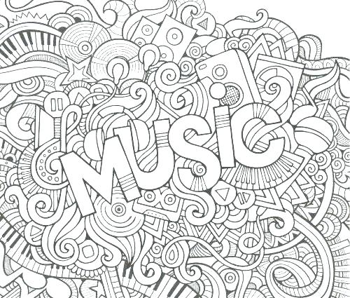 500x425 Free Printable Musical Notes Coloring Pages Music Page Download
