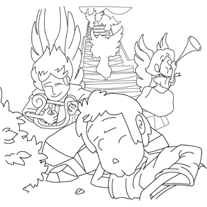 Jacob's Ladder Coloring Page 300x300 Jacob's Ladder Coloring Page