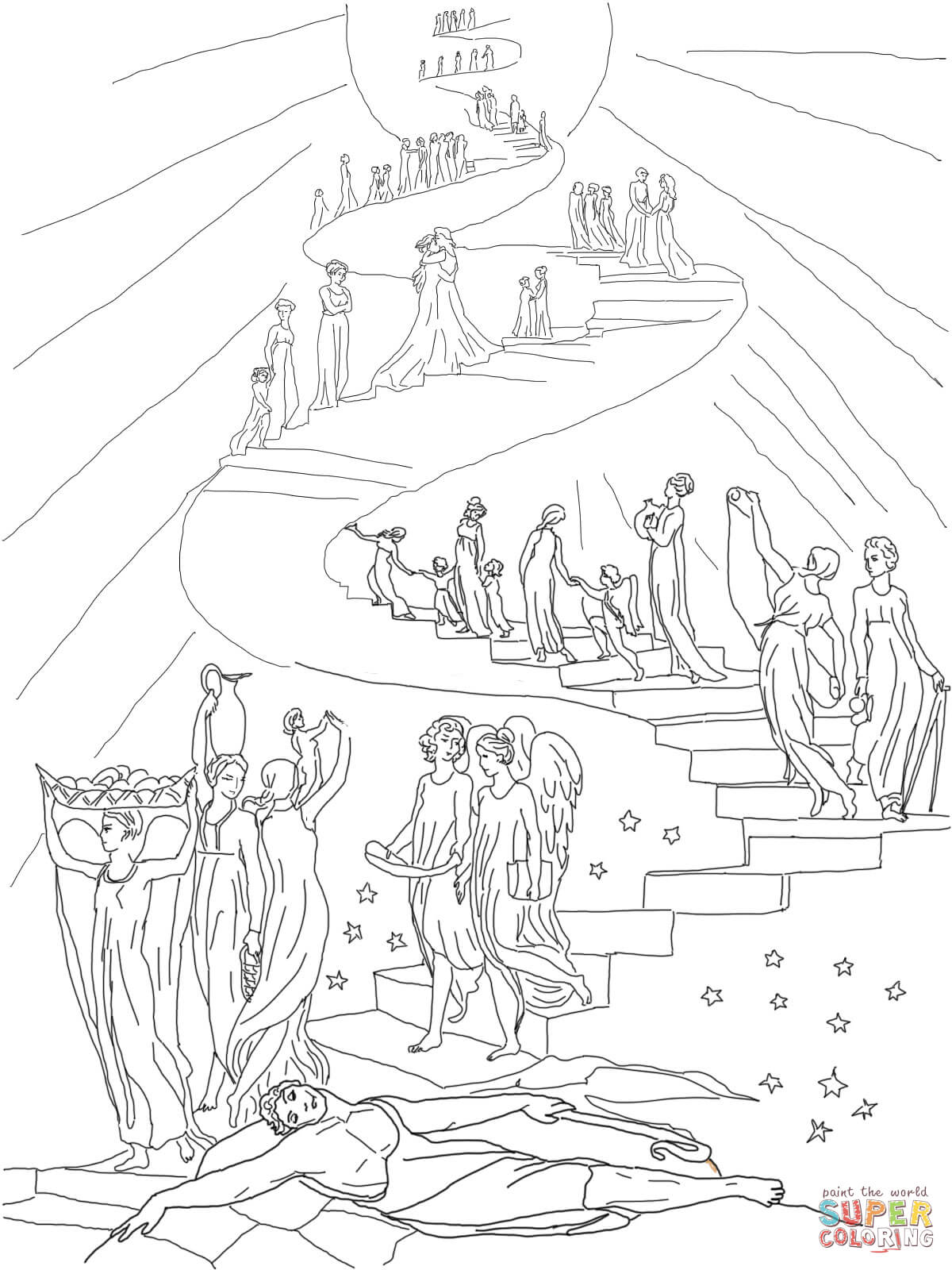 Nice Jacob S Ladder Coloring Pages Dream Page Free Printable 1200x1600 Nice Jacob S Ladder Coloring Pages Dream Page Free Printable