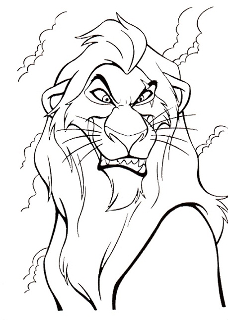 459x646 Disney Villains Coloring Pages