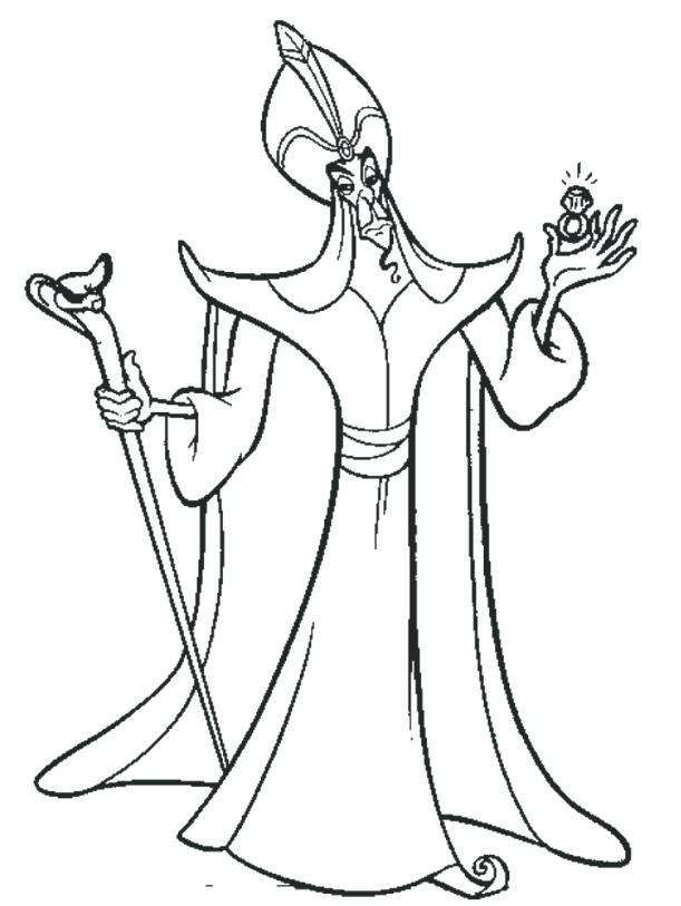 611x813 Jafar Coloring Pages