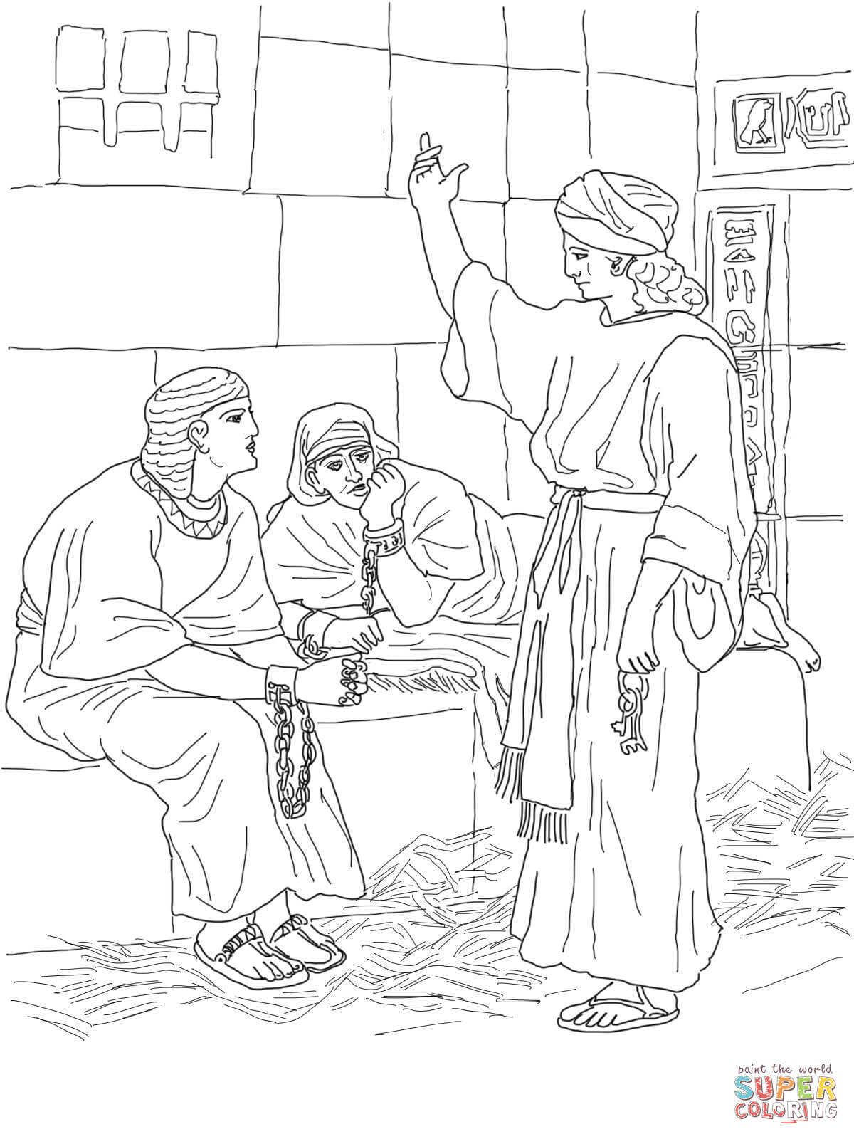 Joseph In Jail Coloring Page 3 Joseph In Prison Coloring Page 1200x1600 Joseph In Jail Coloring Page 3 Joseph In Prison Coloring Page