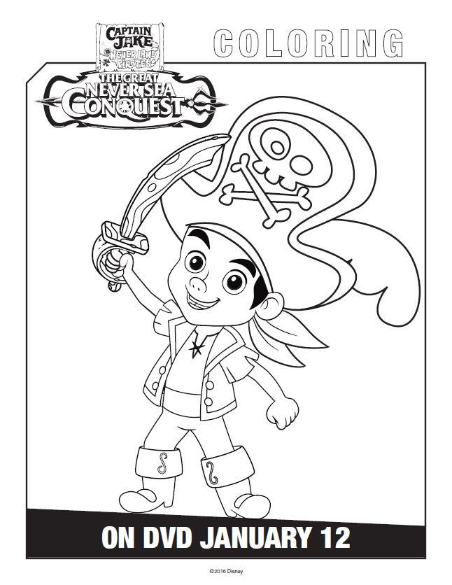 646x836 Free Printable Jake And The Never Land Pirates Coloring Pages