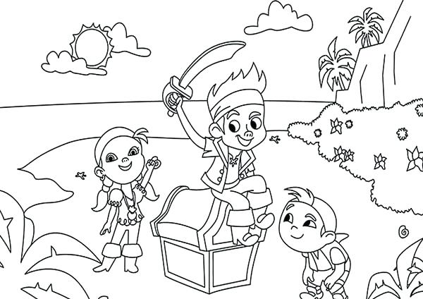 Jake The Neverland Pirates Coloring Pages The Pirates 600x424 Jake The Neverland Pirates Coloring Pages The Pirates