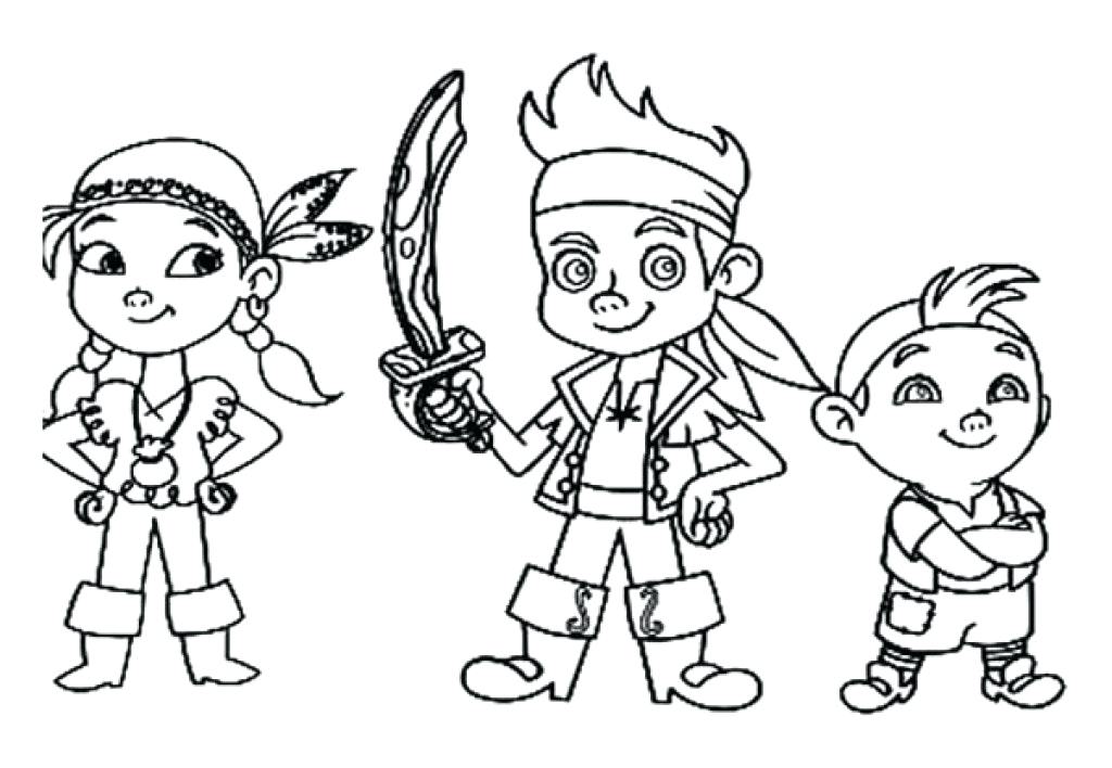 Jake Neverland Pirates Coloring Pages And The Pirates Coloring 1024x708 Jake Neverland Pirates Coloring Pages And The Pirates Coloring
