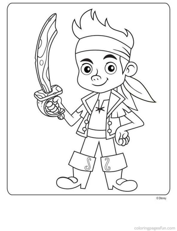 Jake And The Never Land Pirates Free Printable Coloring Pages 615x800 Jake And The Never Land Pirates Free Printable Coloring Pages