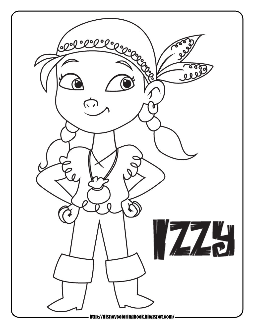 1020x1320 Jake The Pirate Coloring Pages
