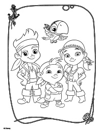 200x259 Jake And The Neverland Pirates Coloring Pages To Print