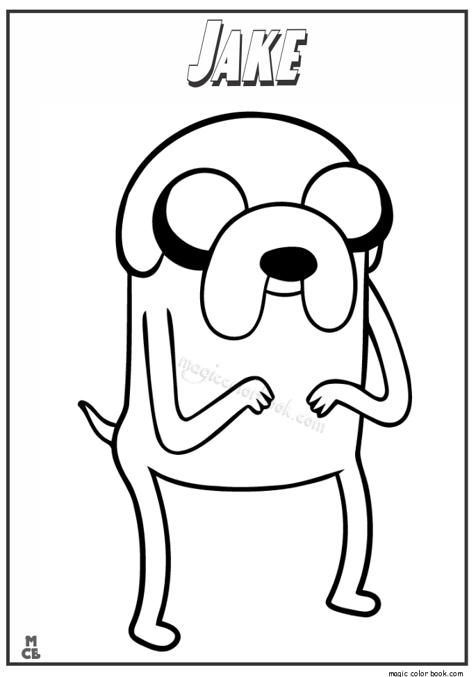 685x975 Adventure Time Coloring Pages Jake
