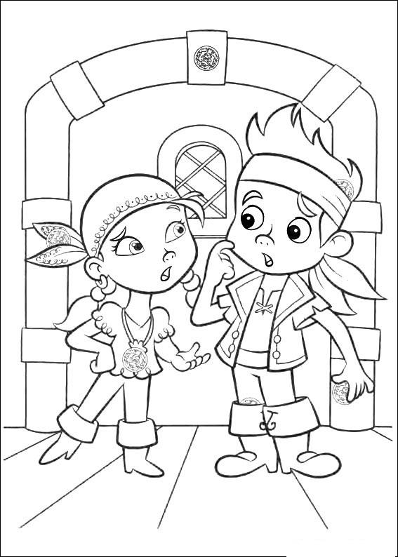 567x794 Jake And Pirates Coloring Page 15