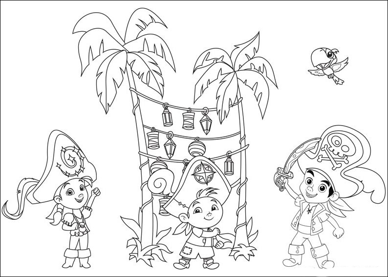 794x567 Jake And The Never Land Pirates Coloring Pages