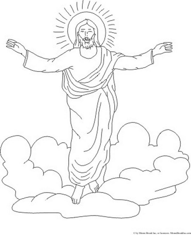 Ascension Of Jesus Christ Coloring Pages Family Holiday 640x787 Ascension Of Jesus Christ Coloring Pages Family Holiday