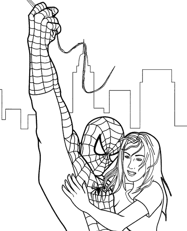 Mary Jane Watson Coloring Page To Print Or Download For Free 600x740 Mary Jane Watson Coloring Page To Print Or Download For Free