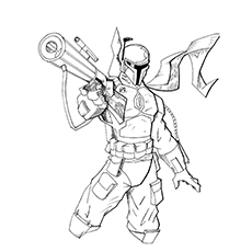Jango Fett Coloring Pages
