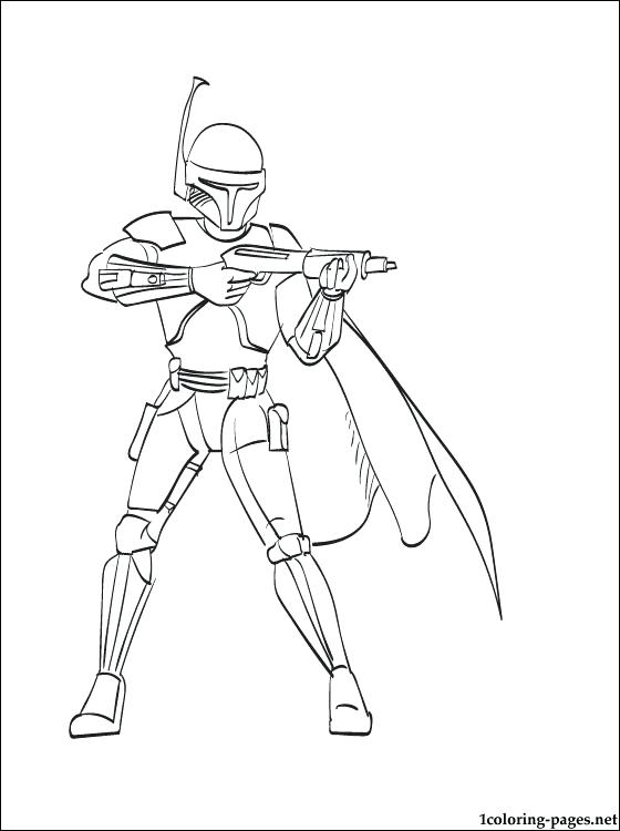 560x750 Boba Fett Coloring Page Cartoons A New Hope Face A New Hope