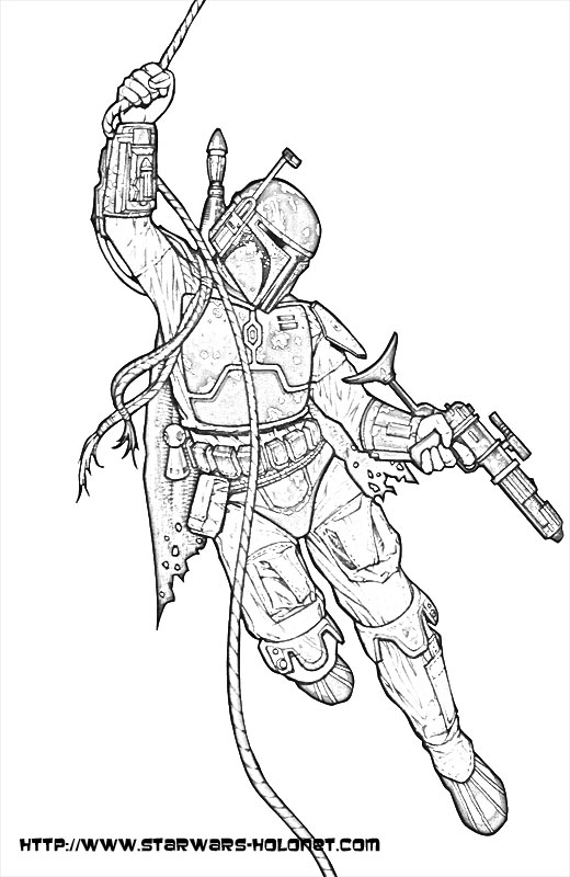 520x800 Boba Fett Coloring Pages