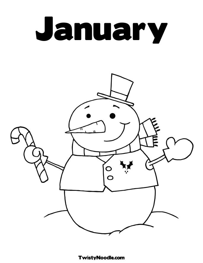January Pictures To Color Free Coloring Page 685x886 January Pictures To Color Free Coloring Page