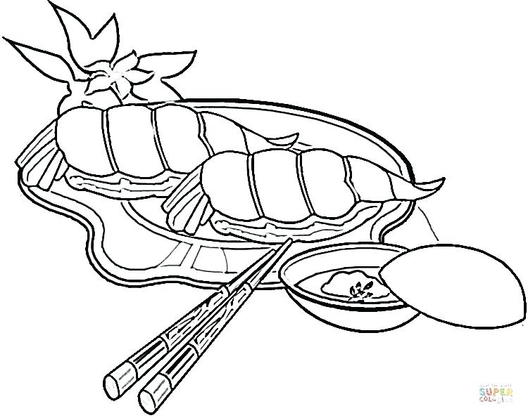 Japan Coloring Page Shrimps Sushi Japan Cherry Blossom Coloring 750x595 Japan Coloring Page Shrimps Sushi Japan Cherry Blossom Coloring