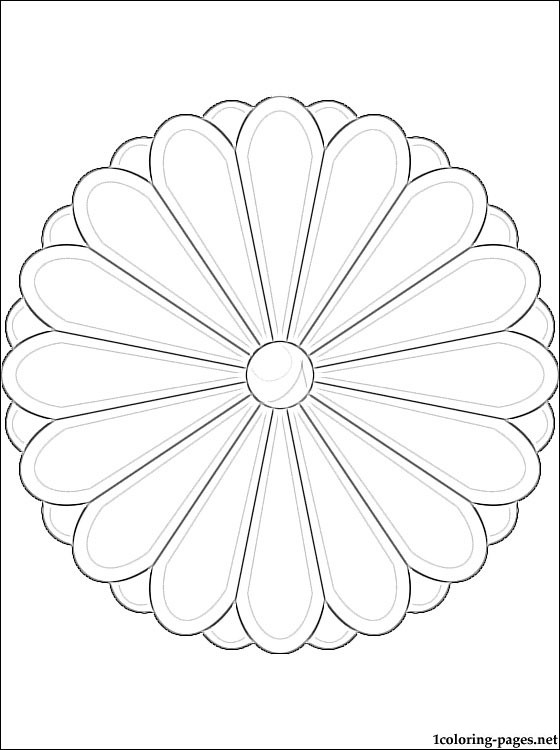 Japan Coat Of Arms Coloring Page Coloring Pages 560x750 Japan Coat Of Arms Coloring Page Coloring Pages