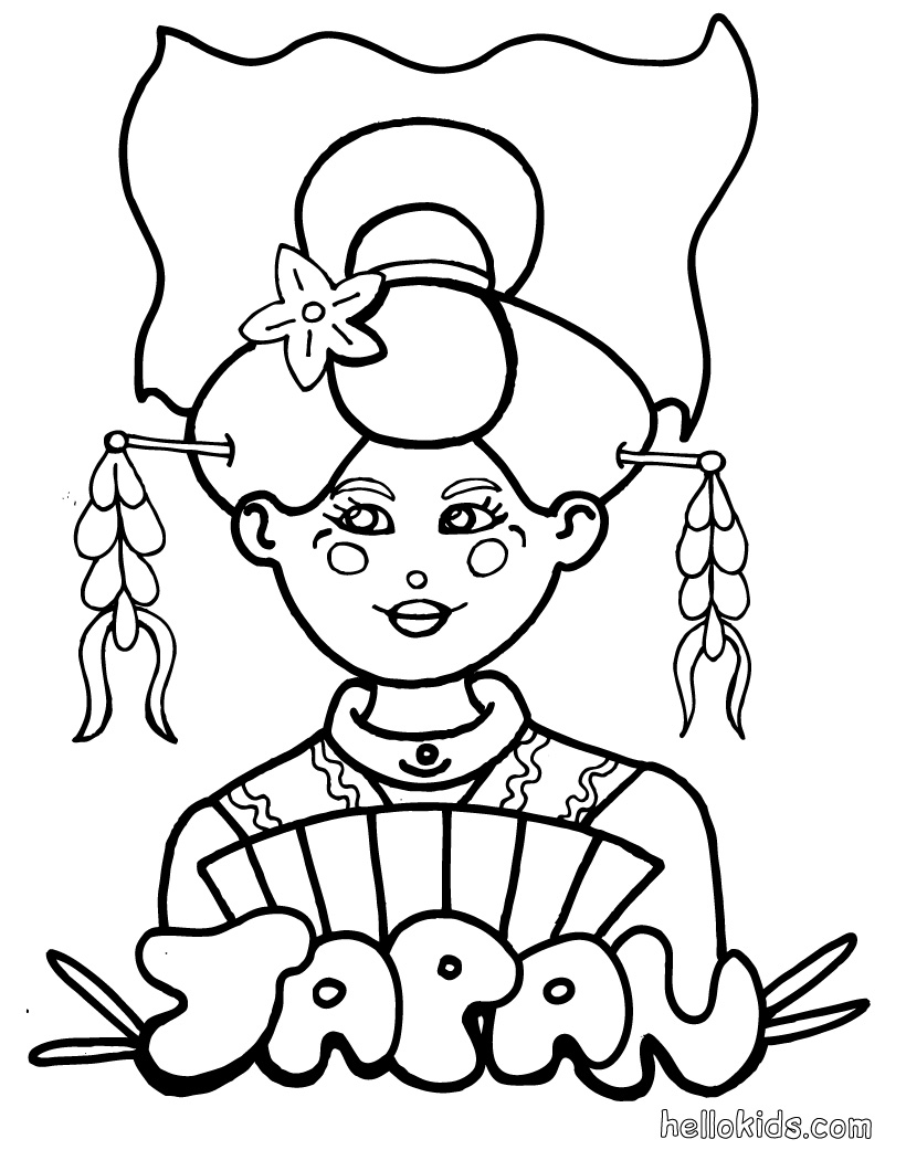 Japan Coloring Page Coloring Pages 820x1060 Japan Coloring Page Coloring Pages