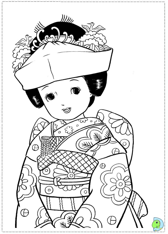 Japan Coloring Page 691x960 Japan Coloring Page