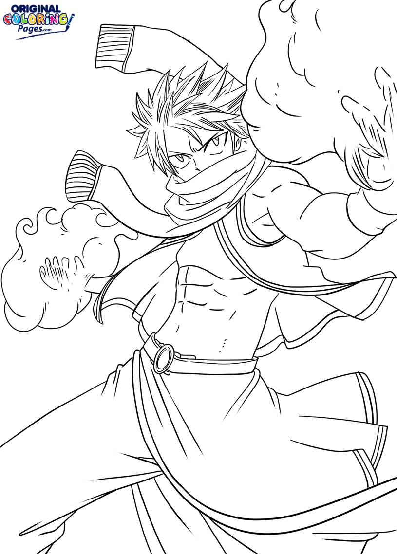 815x1138 Natsu Anime Coloring Page Coloring Pages Original Coloring Pages