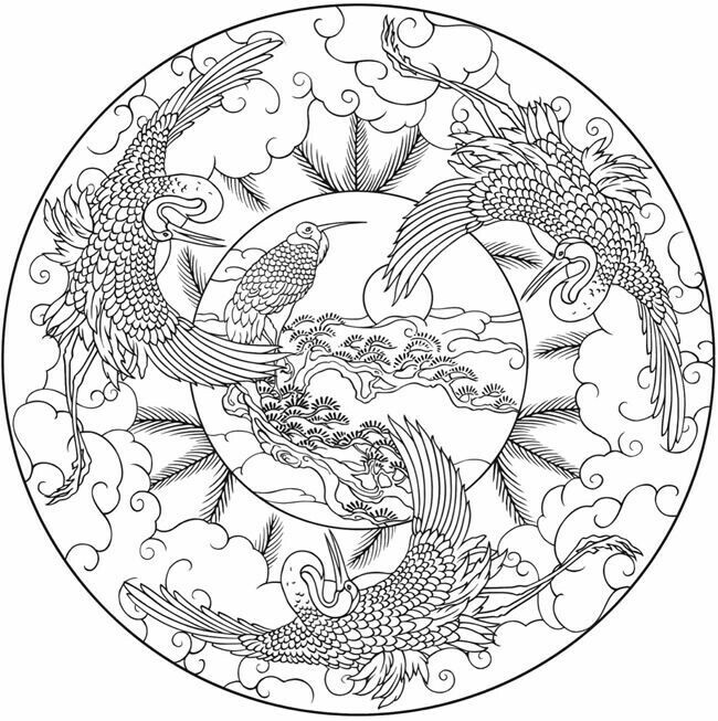 Japanese Coloring Book Pages 650x653 Japanese Coloring Book Pages