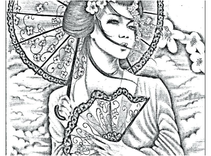 827x609 Japan Coloring Pages Coloring Pages Picture Geisha Japan Tattoo