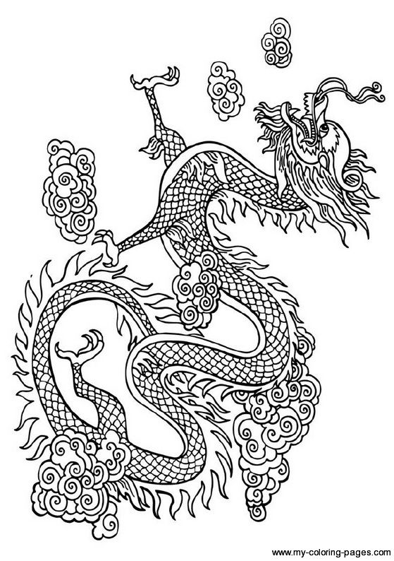 559x794 Japanese Dragon Coloring Pages Chinese Dragon Coloring Pages