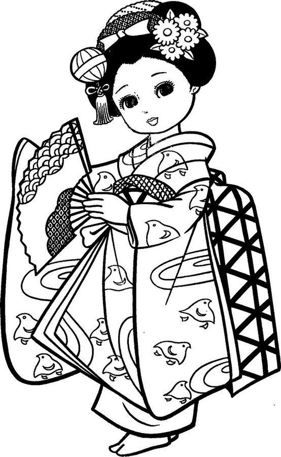 Kimono Clipart Coloring Page Many Interesting Cliparts 554x900 Kimono Clipart Coloring Page Many Interesting Cliparts