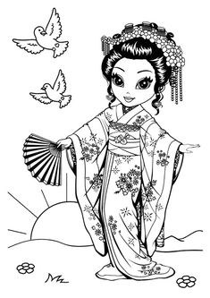 Fashion Coloring Pages Japan 235x333 Fashion Coloring Pages Japan