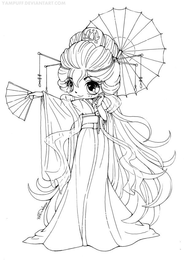 600x849 Chibi Anime Fairy Coloring Pages