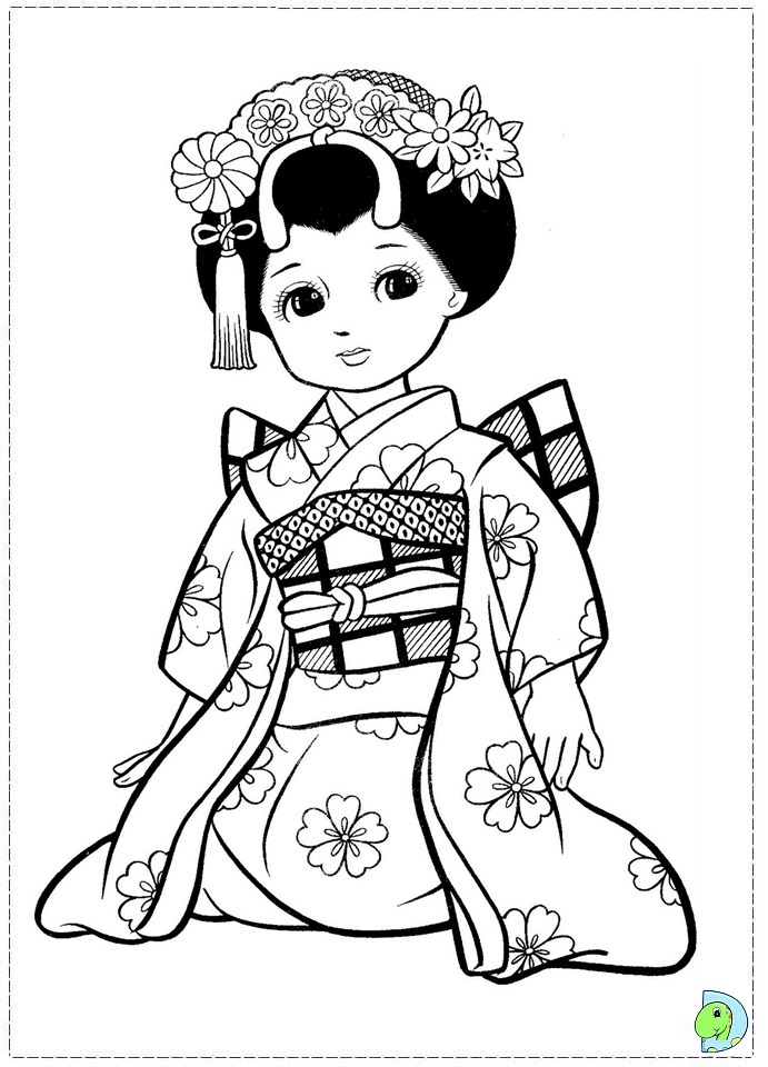 691x960 Japanese Coloring Pages Best Of Japanese Girl Coloring Page