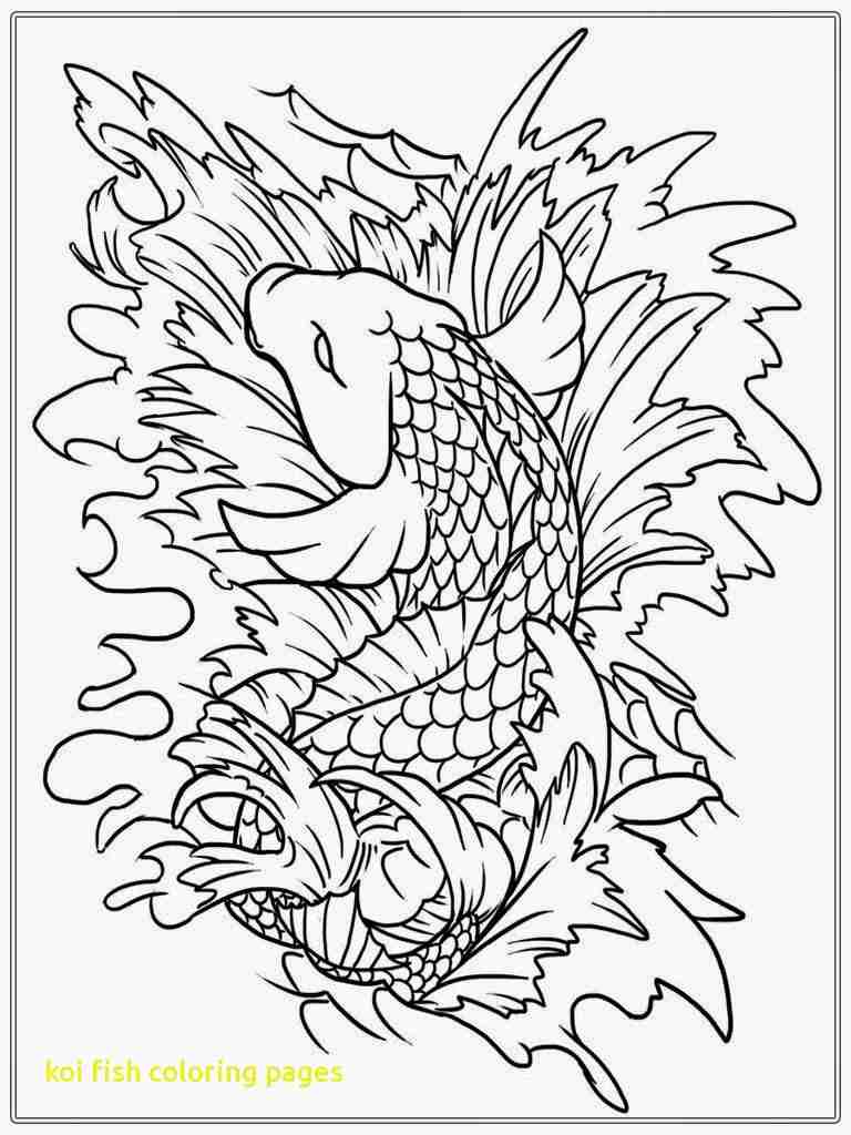 768x1024 Koi Fish Coloring Pages With Japanese And Print Arresting Olegratiy