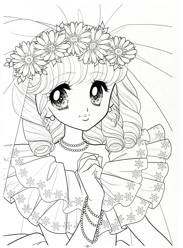 592x800 Japanese Shoujo Coloring Book 3