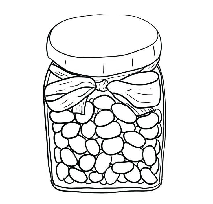 736x703 Jelly Bean Coloring Page Jelly Bean Jar Coloring Page Jelly Bean