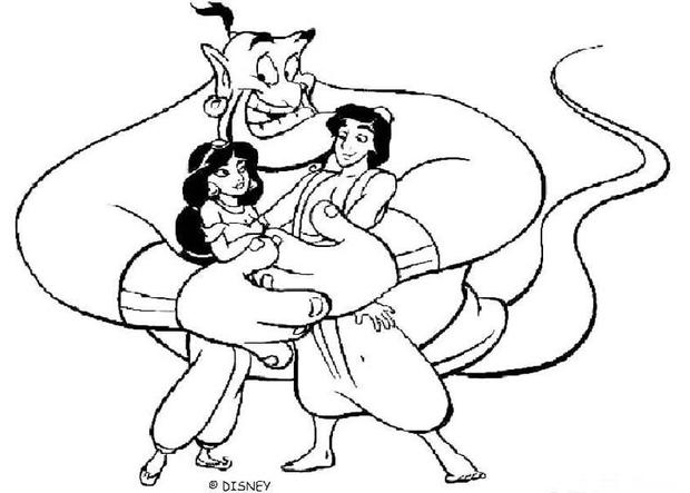 Aladdin Coloring Pages 620x443 Aladdin Coloring Pages